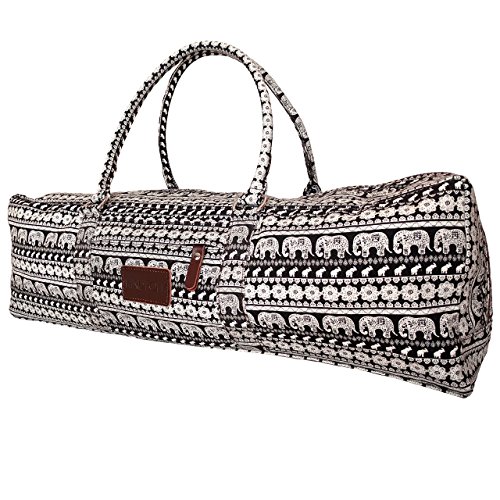Kindfolk Yoga Mat Duffel Bag Carrier Patterned Canvas