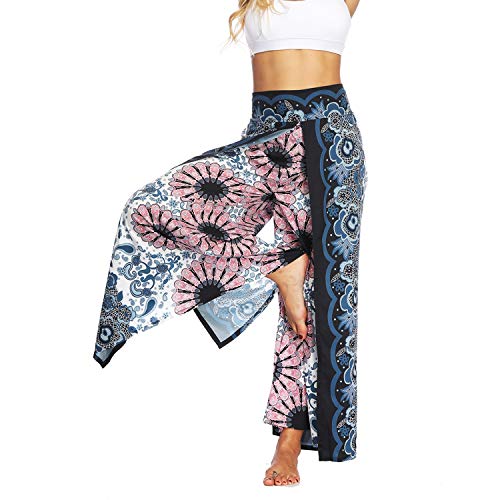 51WElv5zhDL.SL1500 Pants Wide Leg Palazzo Slit Yoga