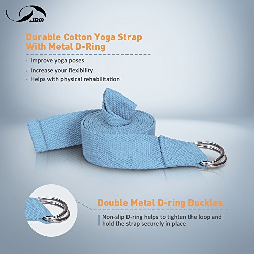 JBM Yoga Blocks 2 Pack Plus Strap Cork Yoga Block Yoga Brick