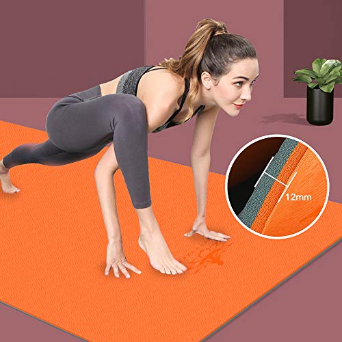 Hatha Yoga Extra Thick TPE Yoga Mat - 72"x 32" Thickness