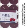 Black Cherry Candle Tealights Scented for Relaxation