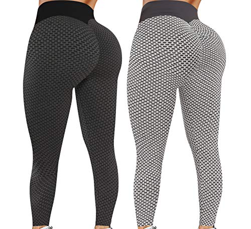 Leggings for Women Butt Lift - 2 Pack High Waist