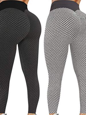 Reosse Leggings for Women - 2 Pack High Waist Yoga Pants
