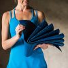Gaiam Yoga Mat Folding Travel Fitness , Exercise Mat