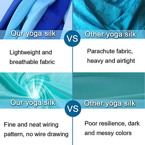 SAIVEN Aerial Silks-Aerial Yoga Hammock with Deluxe Yoga Swing