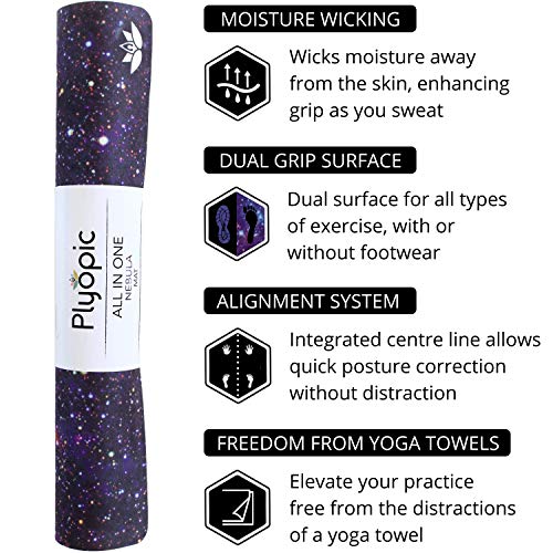51Xzf3bWDSL Plyopic All-in-One Yoga Mat | The Ultimate Active and Hot Yoga Mat.