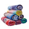 Sports Microfiber Towel - Quick-Dry, Large Tie-Dye Yoga and Beach Towel with Carrying Bag for Gym, Travel & Outdoor Adventures!