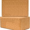 Cork Yoga Block Log Pack Set Non-Slip and Anti-Tilt
