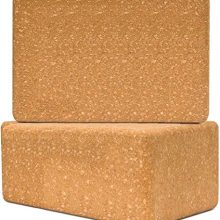Cork Yoga Block Log Pack Set Non-Slip and Anti-Tilt