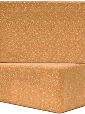 Cork Yoga Block Log Pack Set Non-Slip and Anti-Tilt