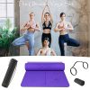 Yoga Mat TPE Premium + Microfiber Towel + Yoga Mat Carry Bag