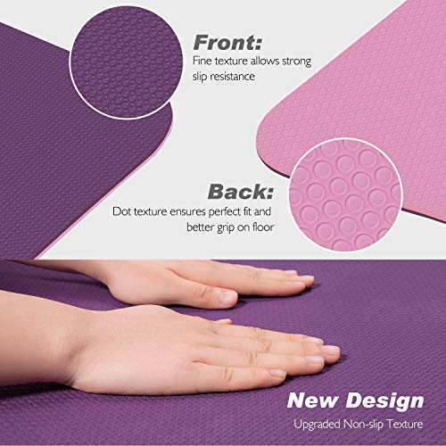 51Y6L-HVzdL TOPLUS Yoga Mat - Upgraded Thick Yoga Mat