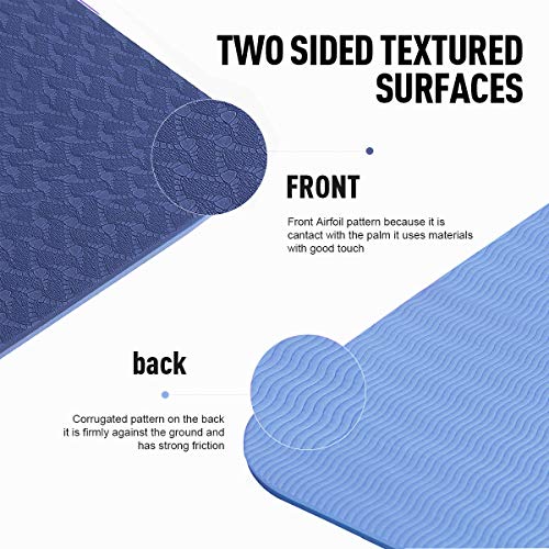 51YELgpfbTL Non Slip TPE Yoga Mats Pilates and Floor Exercises