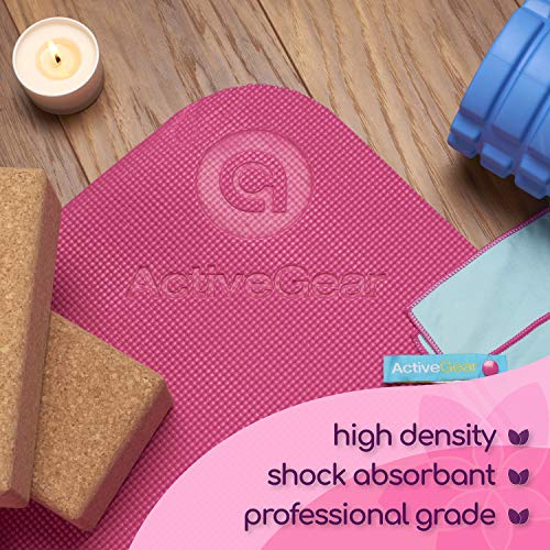 51YZyWH9zSL Pink Large Yoga Mat Extra Thick Gym