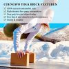 COENGWO Yoga Blocks Cork 2 Pack, Cork Yoga Brick