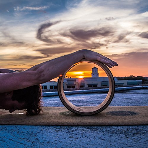 51ZBG3v9bmL Moisture-Resistant Premium Cork Yoga Wheel