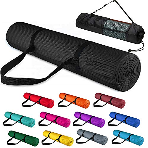 XN8 Yoga Mats 1/4 inch High Density Non Slip Exercise Fitness