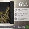 Gaiam Yoga Mat Premium Print Extra Thick Non Slip Exercise