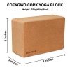 COENGWO Yoga Blocks Cork 2 Pack, Cork Yoga Brick