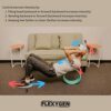FLEXYGEN Back Roller, Yoga Wheel, Relieves Back Pain