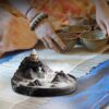 Jeteven Waterfall Incense Burner Sticks Holder