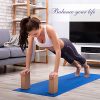 Arltb Cork Yoga Block Set of 2 Wood Yoga Bricks