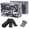 ADRIMER Yoga Blocks 2 Pack with Yoga Strap Yoga Socks Set