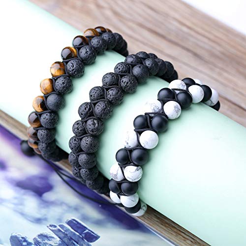 WRCXSTONE Natural Stone Bracelet Mens