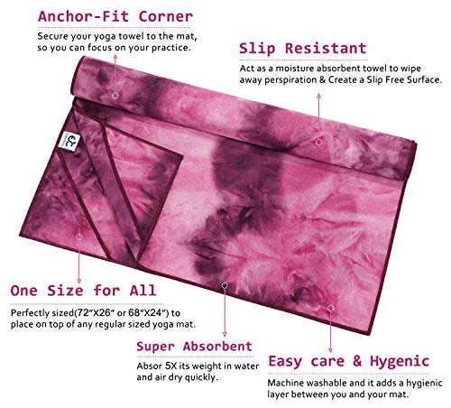 51bCM3IZoHL Ewedoos Yoga Towel with Anchor Fit Corners
