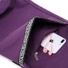 Yoga Mat Bag Tote with Shoulder Strap and Large Pockets - Purple