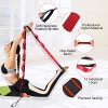 Acenilen Yoga Strap with Door Buckle, 12 Loops Yoga Stretch Strap