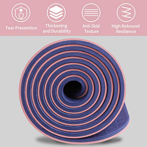 WWWW Yoga Mat Extra Thick 1/4 ,1/3 Inch Non Slip