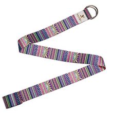 Yansyi Yoga Strap (8ft), Eco-Printed Durable Exercise Straps