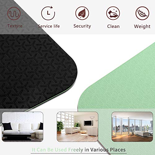 51blxtMSbqL Yoga Mat Non Slip TPE Fitness Mats with Carrying Strap