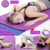 Mifly Yoga Wheel Set 4-in-1, 1Sturdy Back Roller Stretcher
