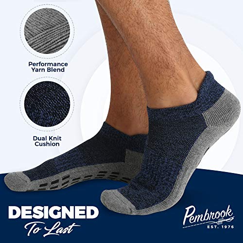51c6DyTUrdL Non Skid Ankle Socks - (4 Pairs) - L/XL - Anti Slip Socks