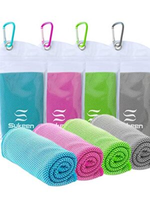 [4 Pack] Cooling Towel (40"x12"),Ice Towel,Soft Breathable Chilly Towel