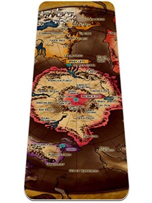 Yoga Mat - World antique party - Extra Thick Non Slip