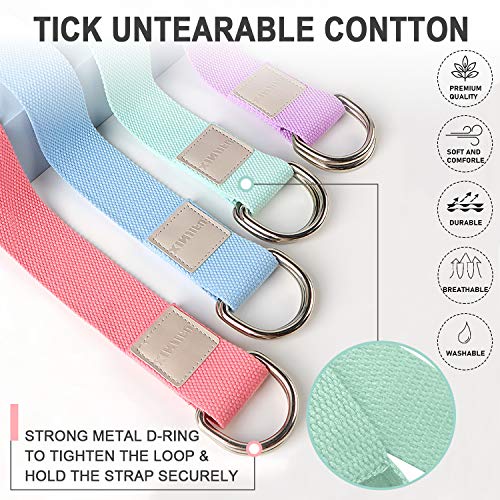 6 Feet Yoga Stretch Strap for Daily General Fitness