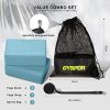 GYSPOR Yoga Blocks 2 Pack Set 9"x6"x3" with Yoga Strap
