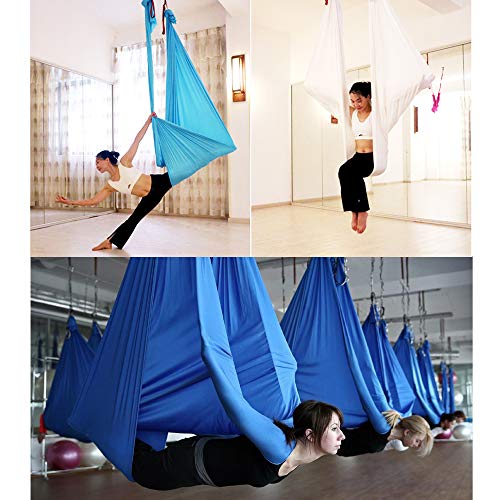 SAIVEN Aerial Silks-Aerial Yoga Hammock with Deluxe Yoga Swing