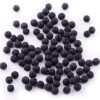Natural Stone Beads 100pcs 8mm Black Gemstone Hole