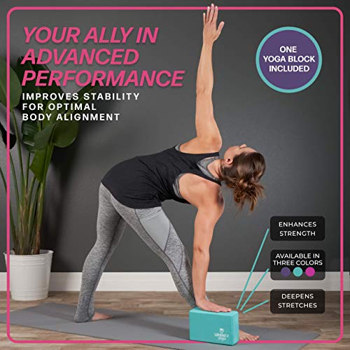 URBNFit Yoga Block - 1PC - Moisture Resistant High Density