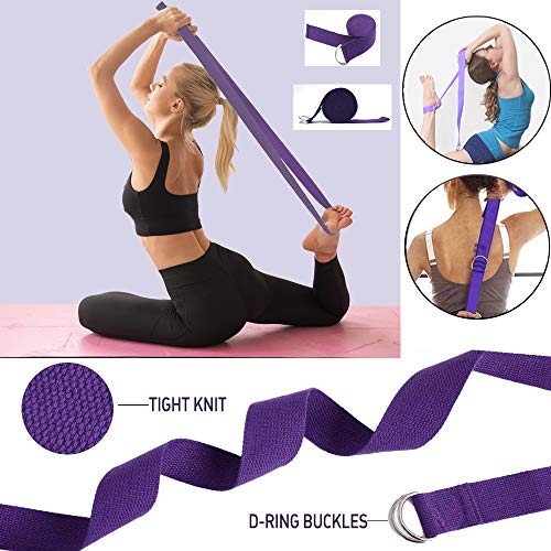 51e5LcIAV6L Mifly Yoga Wheel Set 4-in-1, 1Sturdy Back Roller Stretcher