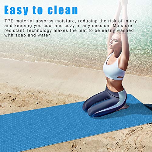 51e6n+ywhbL Yoga Mat Non Slip Fitness Exercise Mat High Density Padding