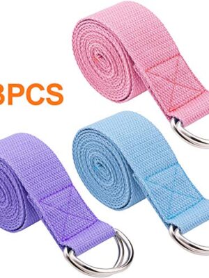 Yoga Strap Exercise Adjustable Straps for Stretching, General Fitness