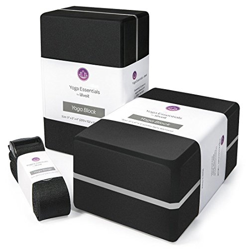 Levoit Premium Yoga Blocks 2 Pack, Strap, High Density