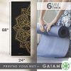 Gaiam Yoga Mat Premium Print Extra Thick Non Slip Exercise