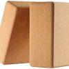 Cork Yoga Blocks 2 Pack Set 100% Natural Cork