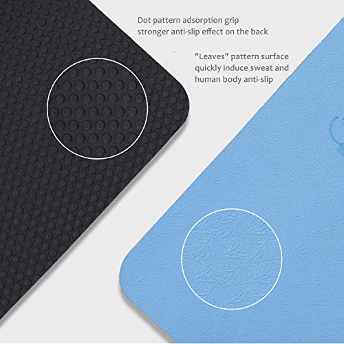 51eq2H1EVZL Yapeach Yoga Mat, Non Slip Exercise Mat for Women and Men
